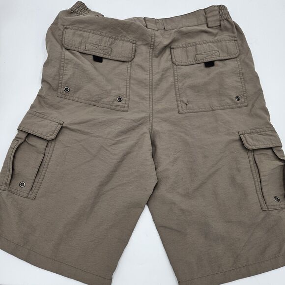 Stanley 100% Nylon Tan Cargo Utility Outdoors Gorpcore Shorts Size Medium - Picture 2 of 6
